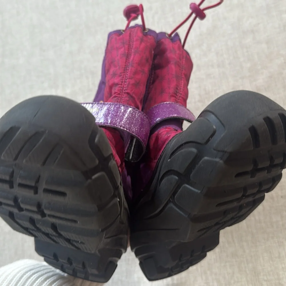 Sorel X Disney Frozen Flurry Weather Resistant Snow Boots‎ Winter Ski Youth 3